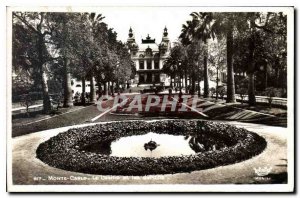 Old Postcard Monte Carlo Casino and Gardens