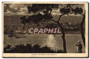 Old Postcard Paimpol Le Soir Seen from Kerroch