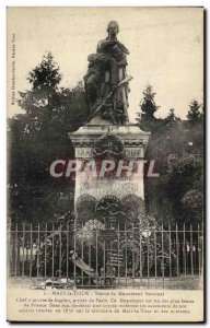 Old Postcard Mars la Tour Statue National Monument