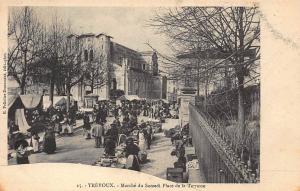 TREVOUX : marché du samedi place de la terrasse - tres bon etat