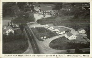 Damariscotta ME County Fair Restaurant Postcard