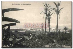 Old Postcard Casablanca Le Cimetiere Arabic