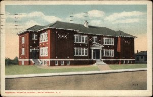 Spartanburg South Carolina SC Fremont Avenue School c1920 Vintage Postcard