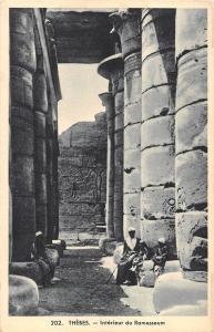 BR45329 Thebes interieur du Ramesseum egypt