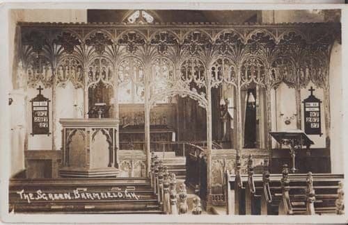 The Market Place Hitchin Hertfordshire 1853 Victorian View Rare Museum Postcard