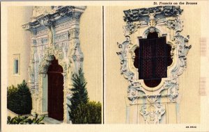 St Francis on the Brazos Ornamental Stone St Francis Church Waco TX Postcard L48