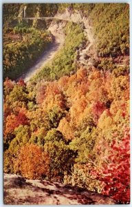 Postcard - Russel Fork River & Kentucky 80 in the Fall at Kentucky-Virginia, USA