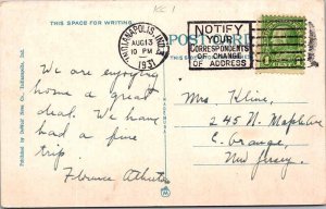 Postcard HOUSE SCENE Indianapolis Indiana IN AO9948