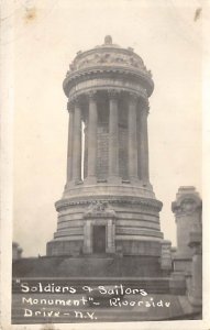 Soldiers, Sailors Monument real photo - New York City, New York NY  