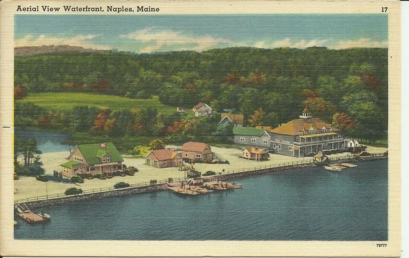 Naples, Maine, Aerial View Waterfront