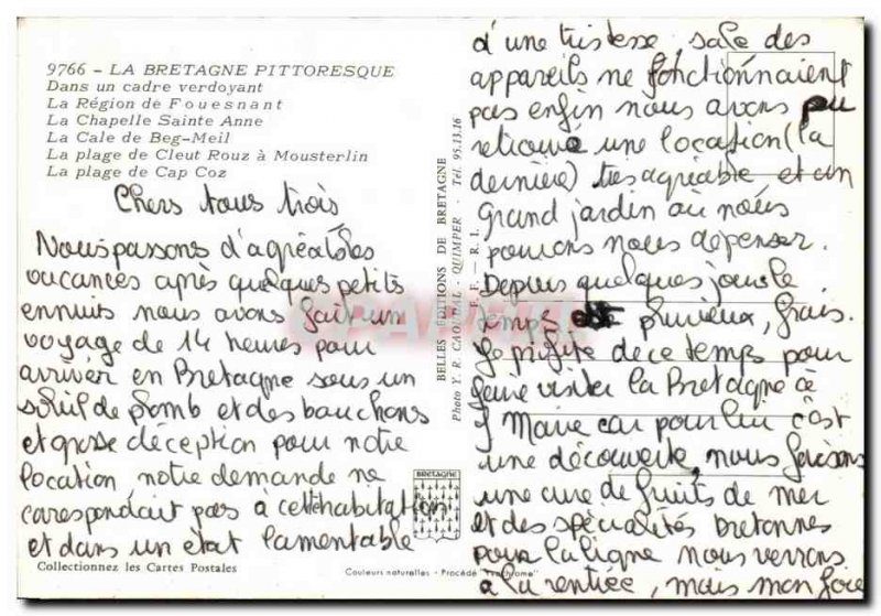 Postcard Modern Fouesnant