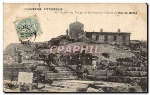 The Auvergne - Ruins of the Temple of Mercury on top of Puy de Dome - Old Pos...