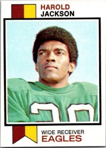 1973 Topps Football Card Harold Jackson Philadelphia Eagles sk2431