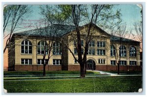 1913 Gymnasium University Illinois Exterior Building Urbana Illinois IL Postcard 