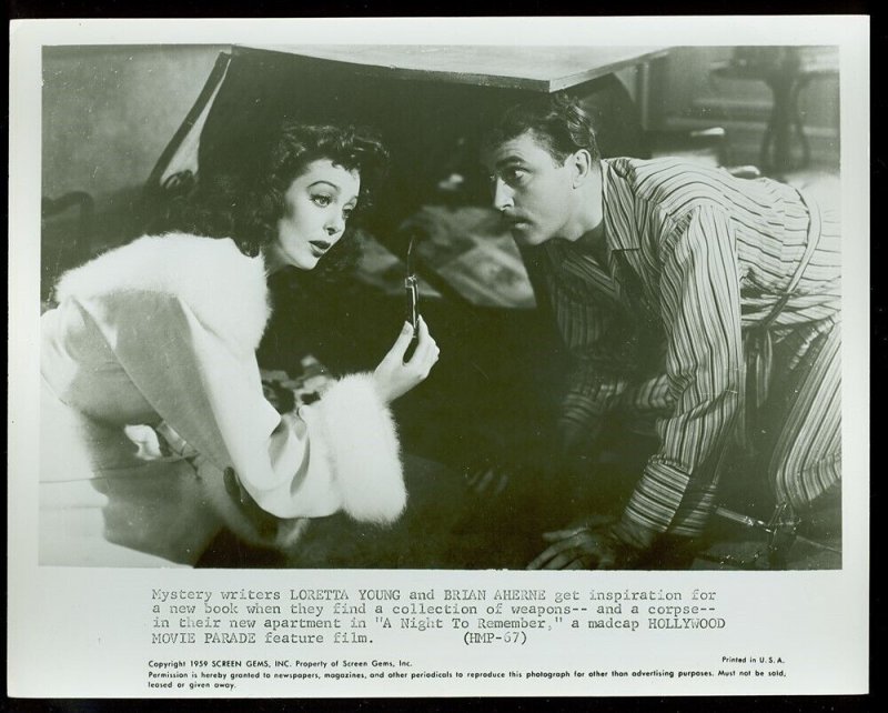 Movie Still, A Night to Remember, Lorretta Young, Brian Aherne, Screen Gems