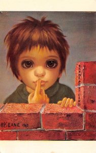 Margaret Keane The Whisper Artist-Signed 1963 Art Big Eyes Vintage Postcard