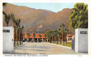 Entrance, the Desert Inn Palm Springs CA