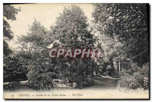 Postcard Troyes Old Garden Valley Switzerland