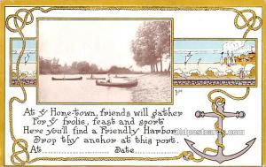 Hometown, Friendly Harbor, Bishop 1914 Missing Stamp 