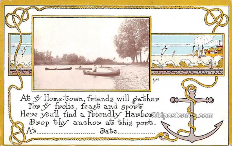 Hometown, Friendly Harbor, Bishop 1914 Missing Stamp 