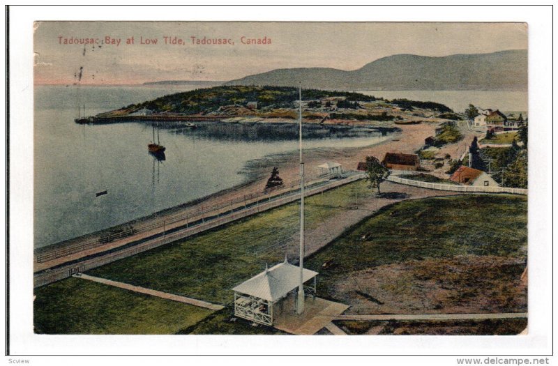 TADOUSAC, Quebec, Canada, PU-1925; Todousac Bay At Low Tide