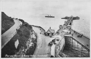 RPPC Pier & Roads to Happy Valley Llandudno Wales UK c1910s Vintage Postcard