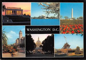 US14 USA Washington D.C. multi view Marine capitol Lincoln Jefferson 1989