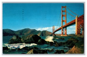 Golden Gate Bridge San Francisco California c1967 Postcard
