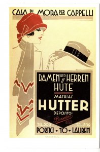 Damen and Herren Hute, Hutter, Hats Fashion Advertising