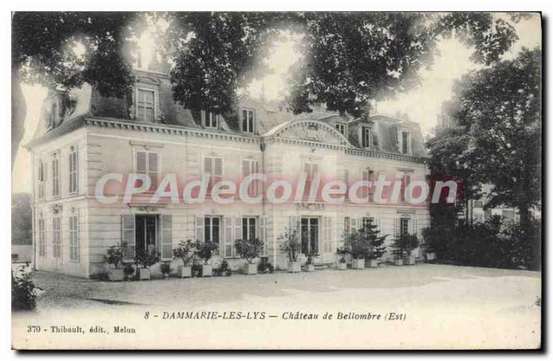 Postcard Old Dammarie Les Lys Chateau De Bellombre