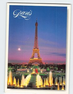 Postcard Eiffel Tower Paris France