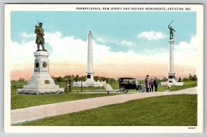 Antietam Maryland Civil War Monuments Postcard B28