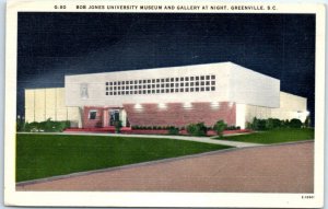 M-45709 Bob Jones University Museum And Gallery At Night Greenville South Car...