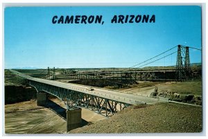 1959 New Bridge Over Little Colorado River Car Cameron Arizona AZ Postcard