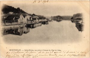 CPA Montereau Saint-Nicolas, vue prise a l'Amont du Pont FRANCE (1289683)