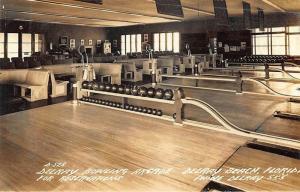 Delray Beach FL Bowling Arcade Alley Very Clear Real Photo Postcard