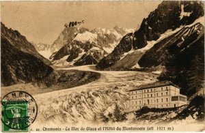 CPA CHAMONIX - La Mer de Glace et l'Hotel du Montenvers (108710)