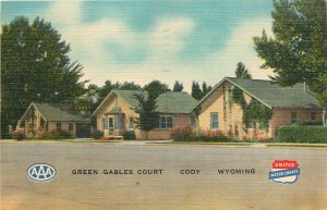 1949 Cody Wyoming Green Gables Court occupation Thomas Postcard 26-415