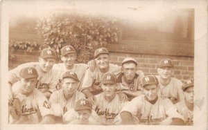 RPPC HAWTHORNE BASEBALL TEAM BUFFALO NEW YORK REAL PHOTO POSTCARD (c. 1915)