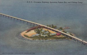 Flroida Overseas Highway Spanning Pigeon Key and Fishing Camp Curteich