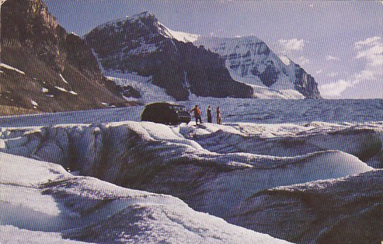 Canada Snowmobile on Athabasca Glacier Jasper National Park Alberta