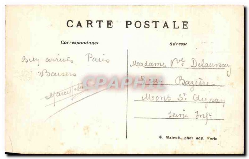 Old Postcard Paris Gare de Lyon
