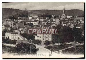 Old Postcard Chatel Guyon View from the station