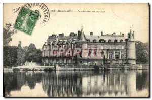 Old Postcard Rambouillet Chateau Seen Islands