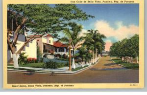 Panama Street Scene Postcard