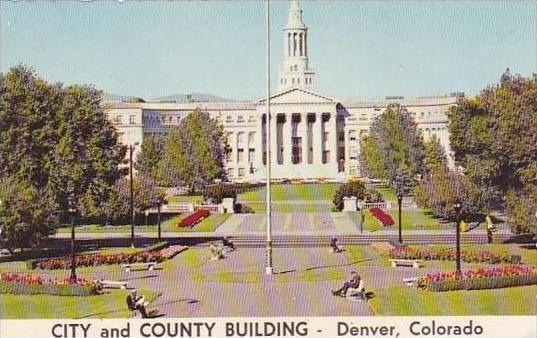 Colorado Denver Civic Center And City And County Building From The Capitol