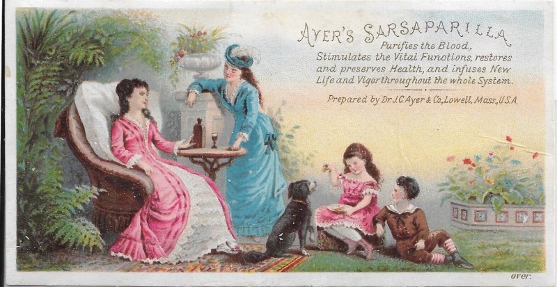 Dr J.C. Ayer & Co, Lowell, Ma Ayer's Sarsaparilla Advertising Card (49446)