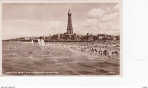 RP: BLACKPOOL , Lancashire , England , 1910-30s ; Beach