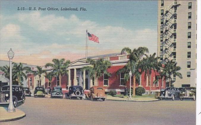 Florida Lakeland Post Office Curteich