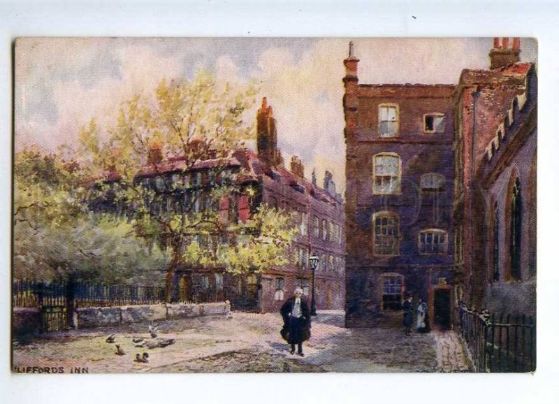 235798 UK Charles FLOWER Cliffords Inn Vintage TUCK postcard